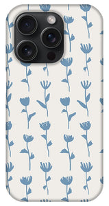 Light Blue Flower Pattern - Phone Case