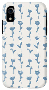 Light Blue Flower Pattern - Phone Case