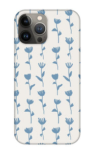Light Blue Flower Pattern - Phone Case