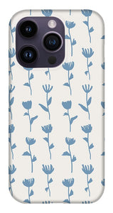 Light Blue Flower Pattern - Phone Case