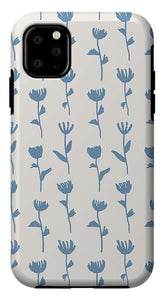 Light Blue Flower Pattern - Phone Case