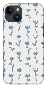 Light Blue Flower Pattern - Phone Case