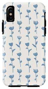 Light Blue Flower Pattern - Phone Case