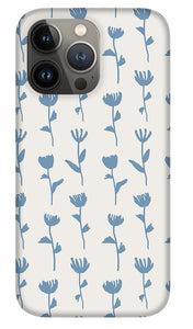 Light Blue Flower Pattern - Phone Case