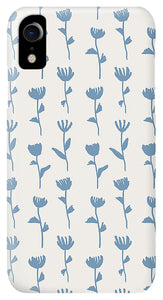 Light Blue Flower Pattern - Phone Case