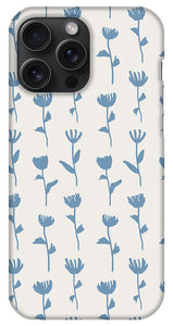 Light Blue Flower Pattern - Phone Case