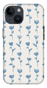 Light Blue Flower Pattern - Phone Case