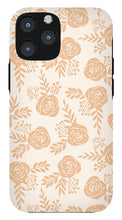 Load image into Gallery viewer, Light Orange Floral Pattern - Phone Case