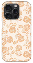 Load image into Gallery viewer, Light Orange Floral Pattern - Phone Case