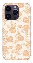 Load image into Gallery viewer, Light Orange Floral Pattern - Phone Case