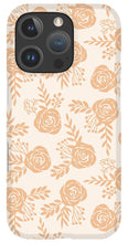 Load image into Gallery viewer, Light Orange Floral Pattern - Phone Case