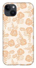 Load image into Gallery viewer, Light Orange Floral Pattern - Phone Case