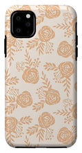 Load image into Gallery viewer, Light Orange Floral Pattern - Phone Case