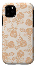 Load image into Gallery viewer, Light Orange Floral Pattern - Phone Case