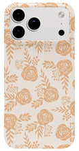 Load image into Gallery viewer, Light Orange Floral Pattern - Phone Case
