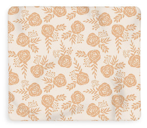 Light Orange Floral Pattern - Blanket
