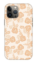 Load image into Gallery viewer, Light Orange Floral Pattern - Phone Case