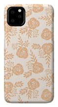 Load image into Gallery viewer, Light Orange Floral Pattern - Phone Case