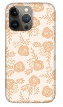 Load image into Gallery viewer, Light Orange Floral Pattern - Phone Case