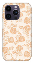Load image into Gallery viewer, Light Orange Floral Pattern - Phone Case