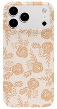 Load image into Gallery viewer, Light Orange Floral Pattern - Phone Case