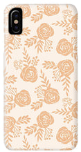 Load image into Gallery viewer, Light Orange Floral Pattern - Phone Case