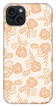 Load image into Gallery viewer, Light Orange Floral Pattern - Phone Case