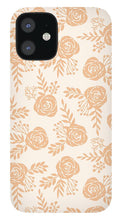 Load image into Gallery viewer, Light Orange Floral Pattern - Phone Case