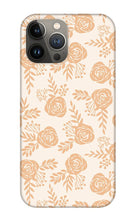 Load image into Gallery viewer, Light Orange Floral Pattern - Phone Case