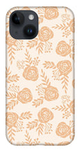 Load image into Gallery viewer, Light Orange Floral Pattern - Phone Case