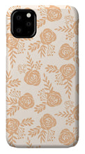 Load image into Gallery viewer, Light Orange Floral Pattern - Phone Case