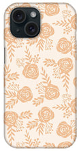 Load image into Gallery viewer, Light Orange Floral Pattern - Phone Case