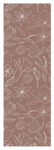 Mauve Magnolia Pattern - Yoga Mat