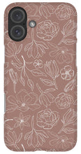 Load image into Gallery viewer, Mauve Magnolia Pattern - Phone Case