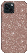 Load image into Gallery viewer, Mauve Magnolia Pattern - Phone Case