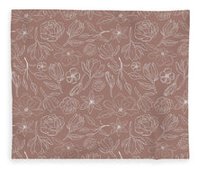 Load image into Gallery viewer, Mauve Magnolia Pattern - Blanket