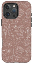 Load image into Gallery viewer, Mauve Magnolia Pattern - Phone Case