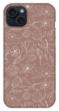 Load image into Gallery viewer, Mauve Magnolia Pattern - Phone Case