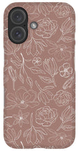 Load image into Gallery viewer, Mauve Magnolia Pattern - Phone Case