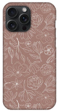 Load image into Gallery viewer, Mauve Magnolia Pattern - Phone Case