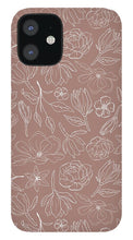 Load image into Gallery viewer, Mauve Magnolia Pattern - Phone Case