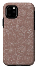 Load image into Gallery viewer, Mauve Magnolia Pattern - Phone Case