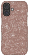 Load image into Gallery viewer, Mauve Magnolia Pattern - Phone Case