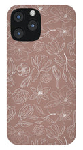 Load image into Gallery viewer, Mauve Magnolia Pattern - Phone Case