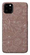 Load image into Gallery viewer, Mauve Magnolia Pattern - Phone Case