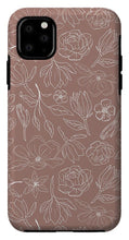 Load image into Gallery viewer, Mauve Magnolia Pattern - Phone Case