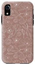 Load image into Gallery viewer, Mauve Magnolia Pattern - Phone Case