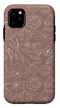 Load image into Gallery viewer, Mauve Magnolia Pattern - Phone Case