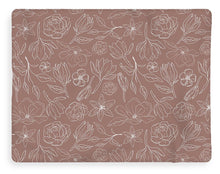 Load image into Gallery viewer, Mauve Magnolia Pattern - Blanket