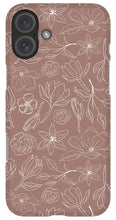 Load image into Gallery viewer, Mauve Magnolia Pattern - Phone Case